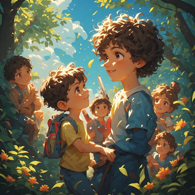children book cover and children book illustrations