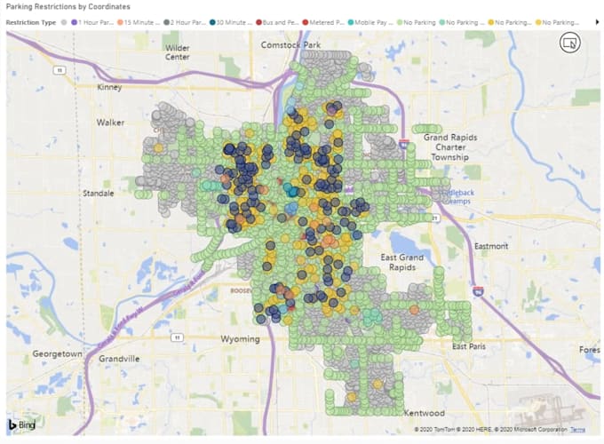 analyze large datasets and compare data on maps