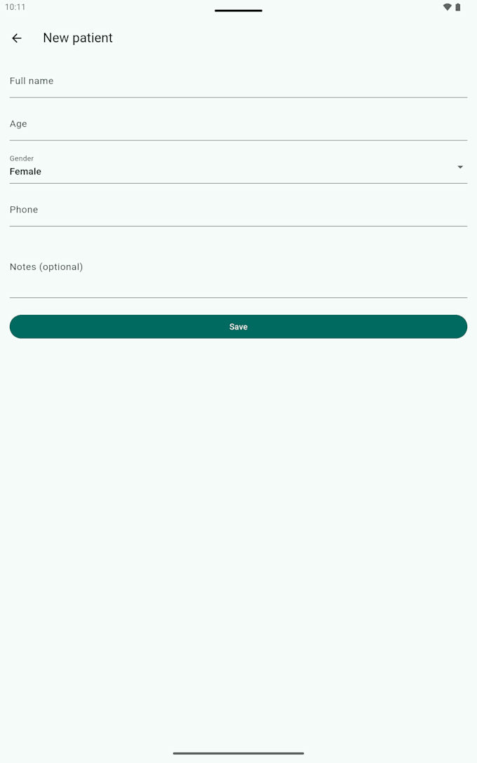 build a flutter android app with offline sqlite