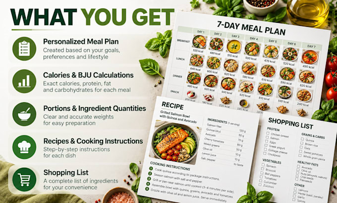create a personalized meal plan based on your goals