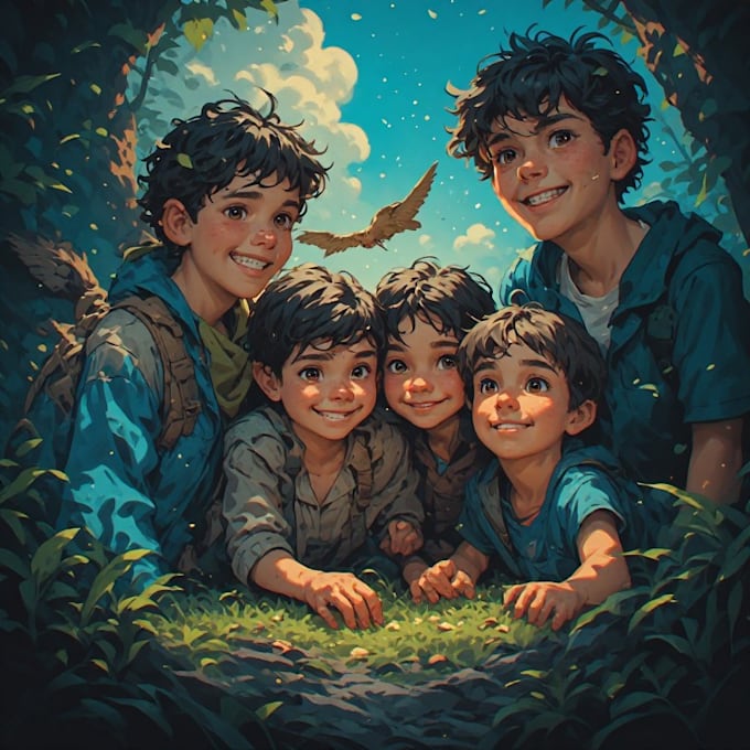 children book cover and children book illustrations