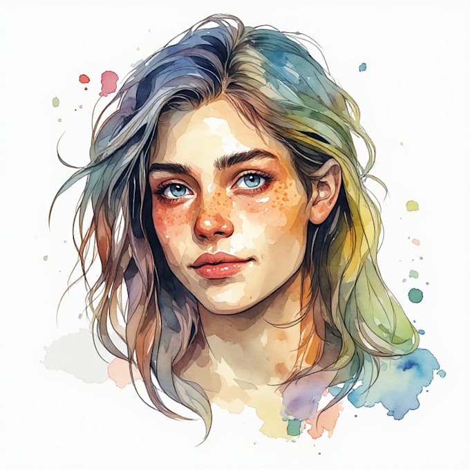 draw a digital stylized portrait of you