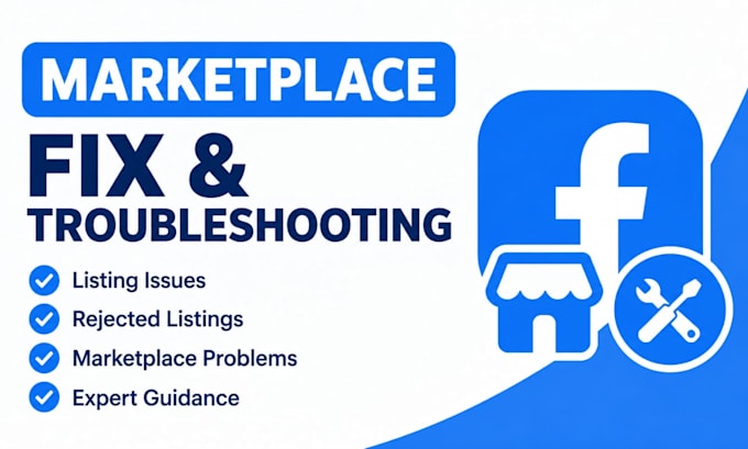 troubleshoot facebook marketplace listing and account issues