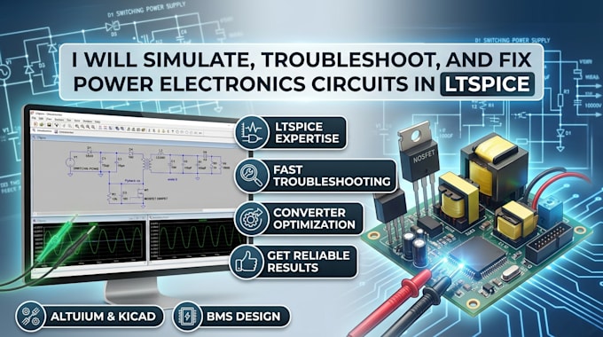 simulate, troubleshoot, and fix power electronics circuits in ltspice