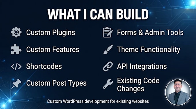 develop custom wordpress functionality or plugins
