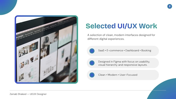 design a modern website UI UX in figma