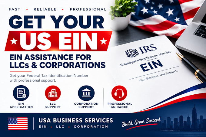help you obtain an ein for your US llc or corporation