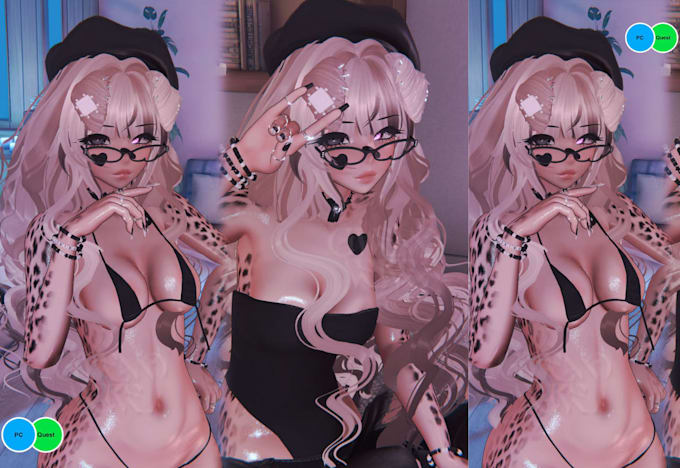 create 3d custom vrchat avatar, vtuber model, furry avatar, nsfw avatar model