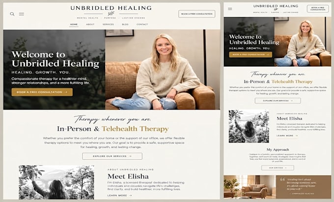 design a modern squarespace website for your business