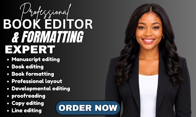 developmental , proofread, book editing, publish manuscript line editing