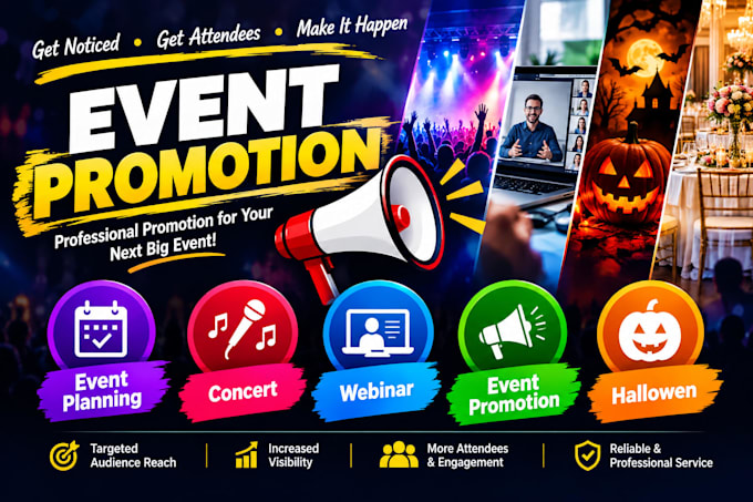 promote your event concert webinar and event planning