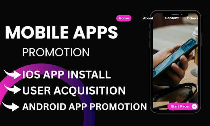 mobile app promotion to increase IOS app install, app users, game promotion
