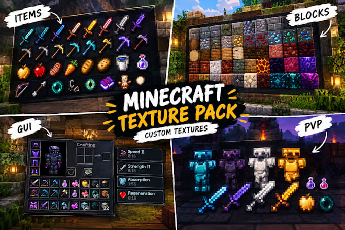 create a custom minecraft texture pack or resource pack
