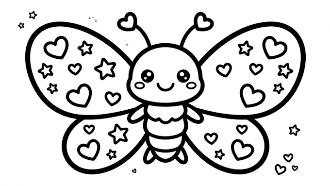 create cute kids colouring pages