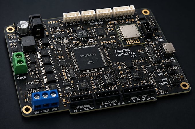 pcb controllers for robotic arms autonomous robots agvs drones and smart machine