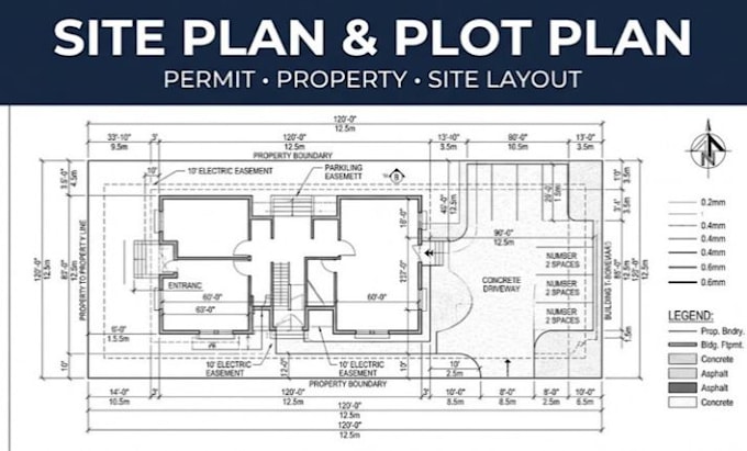 do site plan plot plan property layout permit site drawing