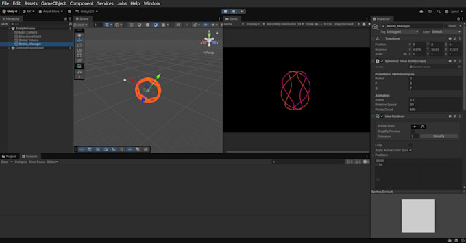 create procedural math and geometry animations in unity