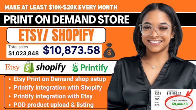setup shopify print on demand etsy print on demand etsy shopify on printify