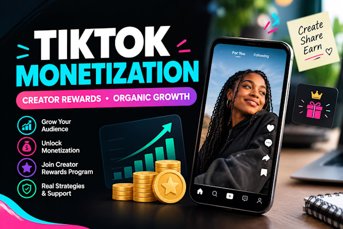 grow your tiktok for monetization and creator rewards program