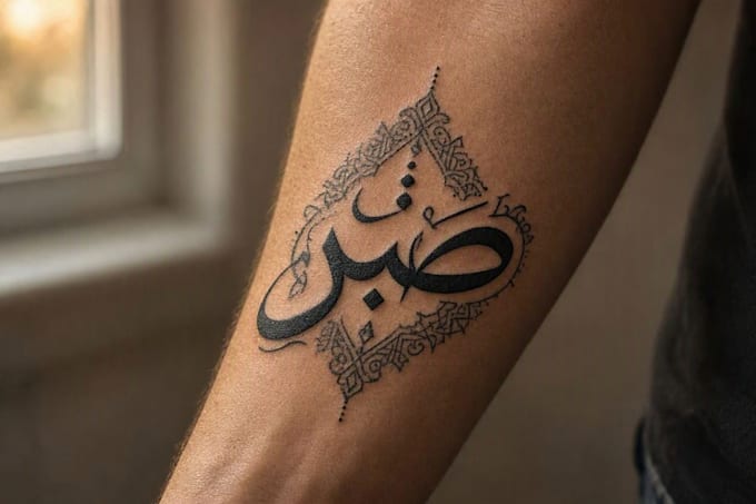 design a custom arabic tattoo with meaning