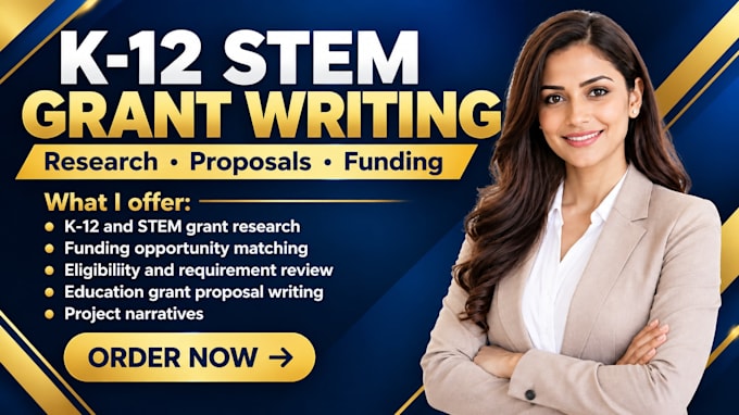find and write k 12 stem grants for your school education program