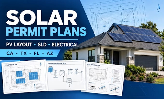 do solar permit plans and pv layouts for sld solar panel layout ca tx