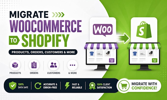 migrate woocommerce store to shopify products orders customers data