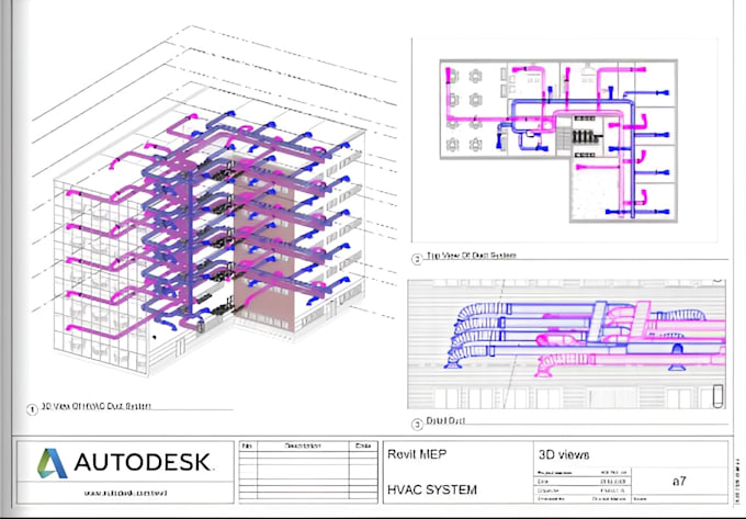 provide manual jds, duct sizing, hvac load calculation, revit mep, permit plan