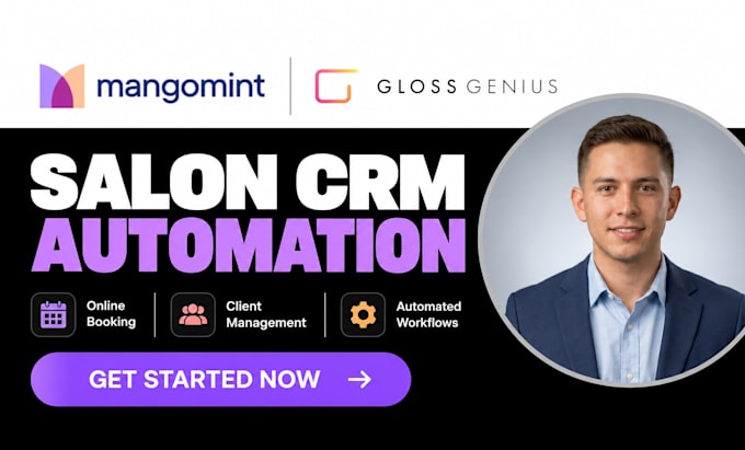 set up mangomint glossgenius salon crm booking automation client workflows