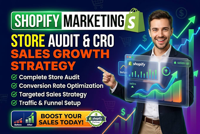 do shopify marketing store audit conversion optimization sales growth strategy