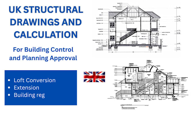 do UK structural calculations and drawings for building control