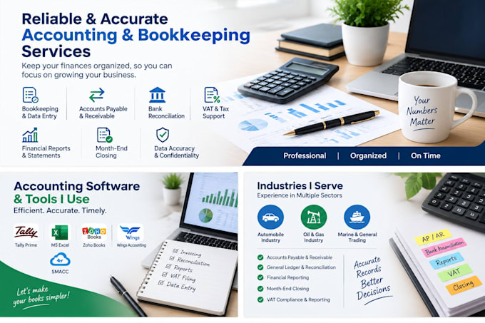 be your professional accountant and bookkeeper