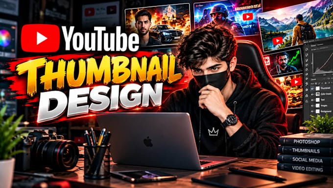 design high CTR youtube thumbnails