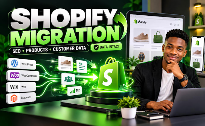 shopify migration with SEO products and customer data intact