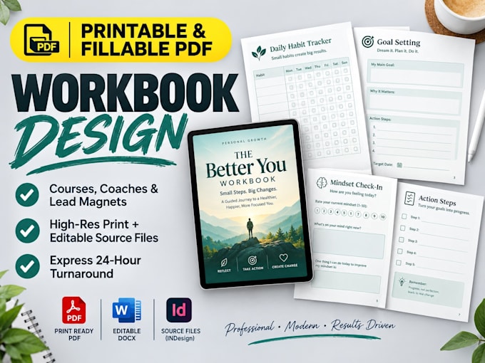 design a professional workbook for your course or business