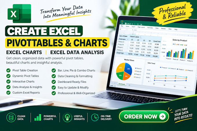 create excel pivottable pivot chart excel charts excel data analysis