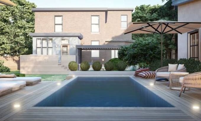 design backyard landscape, garden design, pool design and patio design