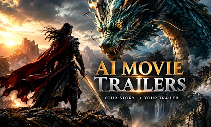 create a cinematic ai movie trailer for your story