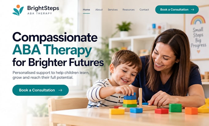 build squarespace therapy website aba therapy website medic consultation website