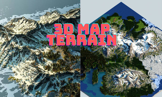create 3d map terrain 3d landscape and detailed terrain visualization