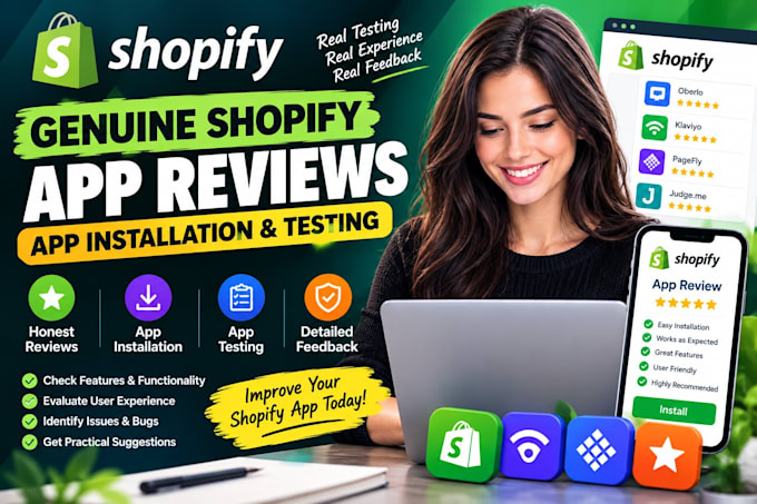 write genuine shopify app reviews, shopify app installation,