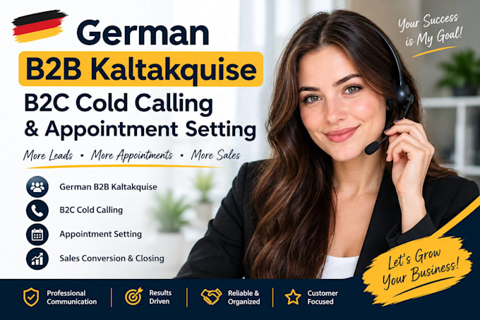 do sales converting german b2b kaltakquise, b2c cold calling appointment setting