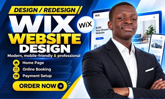 design or redesign wix business website