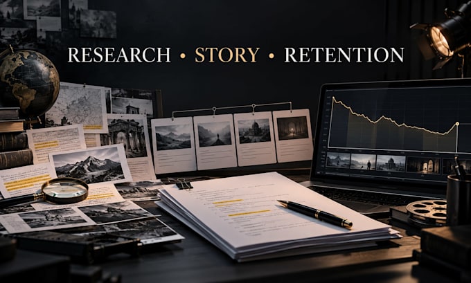 write engaging research driven youtube scripts