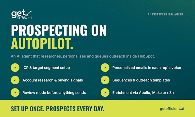 be your hubspot prospecting agent