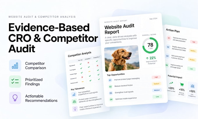 audit your website and competitors for cro opportunities