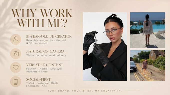 be your 31 year old female ugc creator