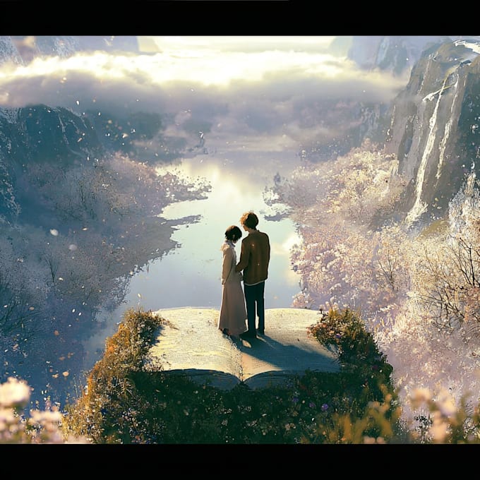 draw romantic couples art