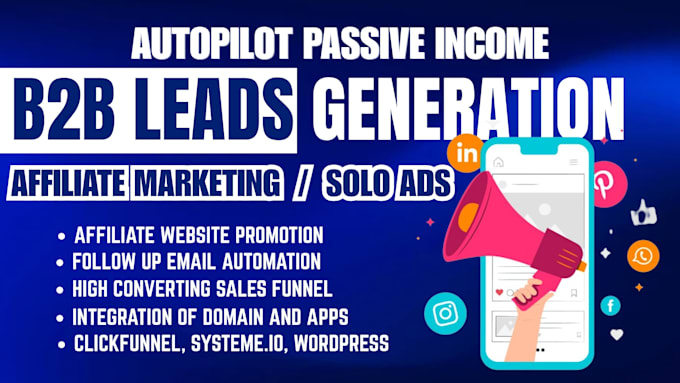do targeted b2b leads generation solo campaign ads affiliate website promotion