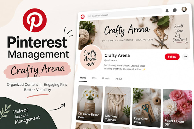 manage your etsy shop and pinterest account
